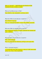 ISM 4212 EXAM 2 – ARMSTRONG QUESTIONS WITH  COMPLETE SOLUTIONS (LATEST .