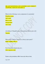 MB ASCP QUESTIONS AND ANSWERS (100% CORRECT  ANSWERS) ALREADY GRADED A+