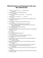 BIOS 252 (Anatomy and Physiology II with Labs) Midterm Review Questions