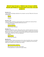 NR 222 Unit 3 Exam 1 ,UNIT 3 EXAM 1 & UNIT 6 EXAM 2:LATEST-2024