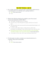 NR 505 WEEK 1,2,3 QUIZ-LATEST