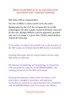 MRSO EXAM PREP (ACTUAL 2025-2026) WITH QUESTIONS AND  VERIFIED ANSWERS