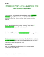 MRSO EXAM PREP ACTUAL QUESTIONS WITH 100 VERIFIED ANSWERS