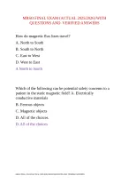 MRSO FINAL EXAM (ACTUAL 2025-2026) WITH QUESTIONS AND  VERIFIED ANSWERS