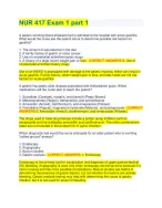 NUR 417 Exam 1 part 1