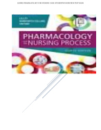 TEST BANK Pharmacology and the  Nursing Process 9th Edition Linda  Lane Lilley, Shelly Rainforth