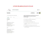 ATI Pharmacology: Retake Level 3 2023 Proctored Exam with NGN (70 QUESTIONS)