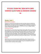 ECS1501 EXAM PAC 2024 WITH 100% VERIFIED QUESTIONS & ANSWERS GRADED A+