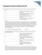 Community Nursing Test Banks EXAMS