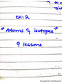 Atoms and Isotopes
