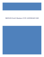 NRNP 6531 Fred O Macintyre V5 PC ANSWER KEY 2023