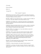argument essay sample
