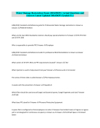 Water Damage Restoration Exam (2024/2025) | Actual Questions and Answers Latest Updated 2024/202 (G