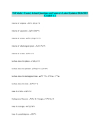 TSI Math 2 Exam | Actual Questions and Answers Latest Updated 2024/2025 (Graded A+