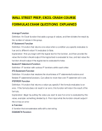 EXCEL CRASH COURSE FORMULAS EXAM QUESTIONS  EXPLAINED