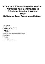 2025 AQA A-Level Psychology Paper 3 – Complete - DocMerit