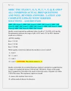 NBRC TMC EXAM-Y, O, X, W, U, V, T, Q, R AND P ALL COMBINED 2026