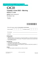 2025 OCR GCSE Latin J282/05 Verse Literature B Complete Question paper with Marking Scheme Combined