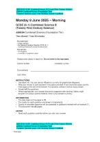 2025 OCR GCSE Combined Science B (Foundation Tier) J260/04 Combined Science QP+MS