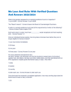 Mn Laws And Rules With Verified Questions And Answers 2023/2024