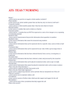 ATI TEAS NURSING EXAM