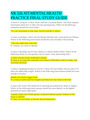 NR 326 ATI MENTAL HEALTH PRACTICE FINAL STUDY GUIDE WITH ALL ANSWERS