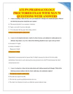 2023 ATI PN Pharmacology Retake Proctored Exam 70 QUESTIONS AND ANSWERS ...