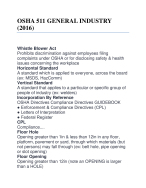 OSHA 511 GENERAL INDUSTRY (2016)