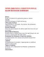 NFDN 2008 WELL WRITTEN FINAL EXAM REVISION SUMMARY