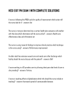 HESI EXIT PN EXAM 1 WITH COMPLETE SOLUTIONS