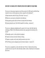 HESI EXIT V4 EXAM LATEST UPDATED 2024 WITH COMPLETE SOLUTIONS