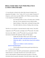 HESI 2 NURS MISC PAST PEDS PRACTICE  LATEST UPDATED 2024