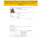 I Human Case Week 9 26 Year Old Female Reason - DocMerit