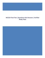 NCCCO Final Test | Questions And Answers | Verified Study Tests