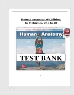Test Bank for Human Anatomy, 6th Edition by Michael McKinley | Chapters 1–28 Complete Study Guide