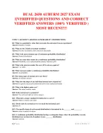BUAL 2650 Auburn Exam 1 Practice Questions & Verified Answers | 2027 Comprehensive Study Guide