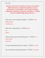 AIPMM CPM EXAM AND PRACTICE EXAM NEWEST  2025 TEST BANK| COMPLETE 450 REAL EXAM  QUESTIONS