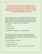 ANATOMY NBME EXAM NEWEST 2025 ACTUAL  EXAM TEST BANK| COMPLETE 350 REAL EXAM  QUESTIONS