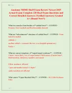 Anatomy NBME Shelf Exam Review Newest 2025  Actual Exam| Complete 220 Real Exam Questions