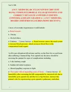 ANCC MEDSURG-BC EXAM NEWEST 2025 TEST  BANK| COMPLETE 350 REAL EXAM QUESTIONS