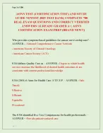 AONN TEST (CERTIFICATION TEST) AND STUDY  GUIDE NEWEST 2025 TEST BANK|  700  REAL EXAM QUESTIONS