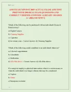 AFH EXAM NEWEST 2025 ACTUAL EXAM| AFH TEST  PREP WITH 250 REAL EXAM QUESTIONS AND  CORRECT ANSWERS
