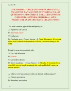 APEA PREDICTOR EXAM NEWEST 2025 ACTUAL  EXAM TEST BANK| COMPLETE 950 REAL EXAM  QUESTIONS