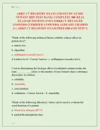 ARRT CT REGISTRY EXAM AND STUDY GUIDE  NEWEST 2025 TEST BANK| COMPLETE 900 REAL  EXAM QUESTIONS