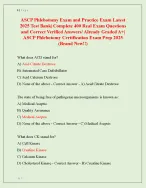 ASCP Phlebotomy Exam and Practice Exam Latest  2025 Test Bank| Complete 400 Real Exam Questions