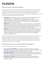 Resumo sobre a filosofia moderna