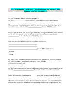 WRT Exam Review (2024/2025) | ActualQuestions and Answers Latest Updated 2024/2025 (Graded A+)