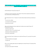 WRT 106 Midterm Exam (2024/2025) | ActualQuestions and Answers Latest Updated 2024/2025 (Graded A+)