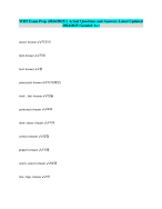 WRT Exam Prep (2024/2025) | ActualQuestions and Answers Latest Updated 2024/2025 (Graded A+)