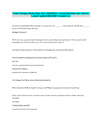 Water Damage Restoration Test (2024/2025) | ActualQuestions and Answers Latest Updated 2024/2025 (G